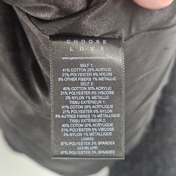 Generation Love‎ Lila Contrast Tweet Blazer in Black/Cream XS - Picture 7 of 10